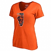 Women Bears Orange 2018 NFL Playoffs T-Shirt